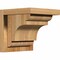 Ekena Millwork New Brighton Rough Sawn Corbel w/Backplate, Western Red Cedar, 8"W x 8"D x 8"H COR08X08X08NEB01RWR - alternate 1